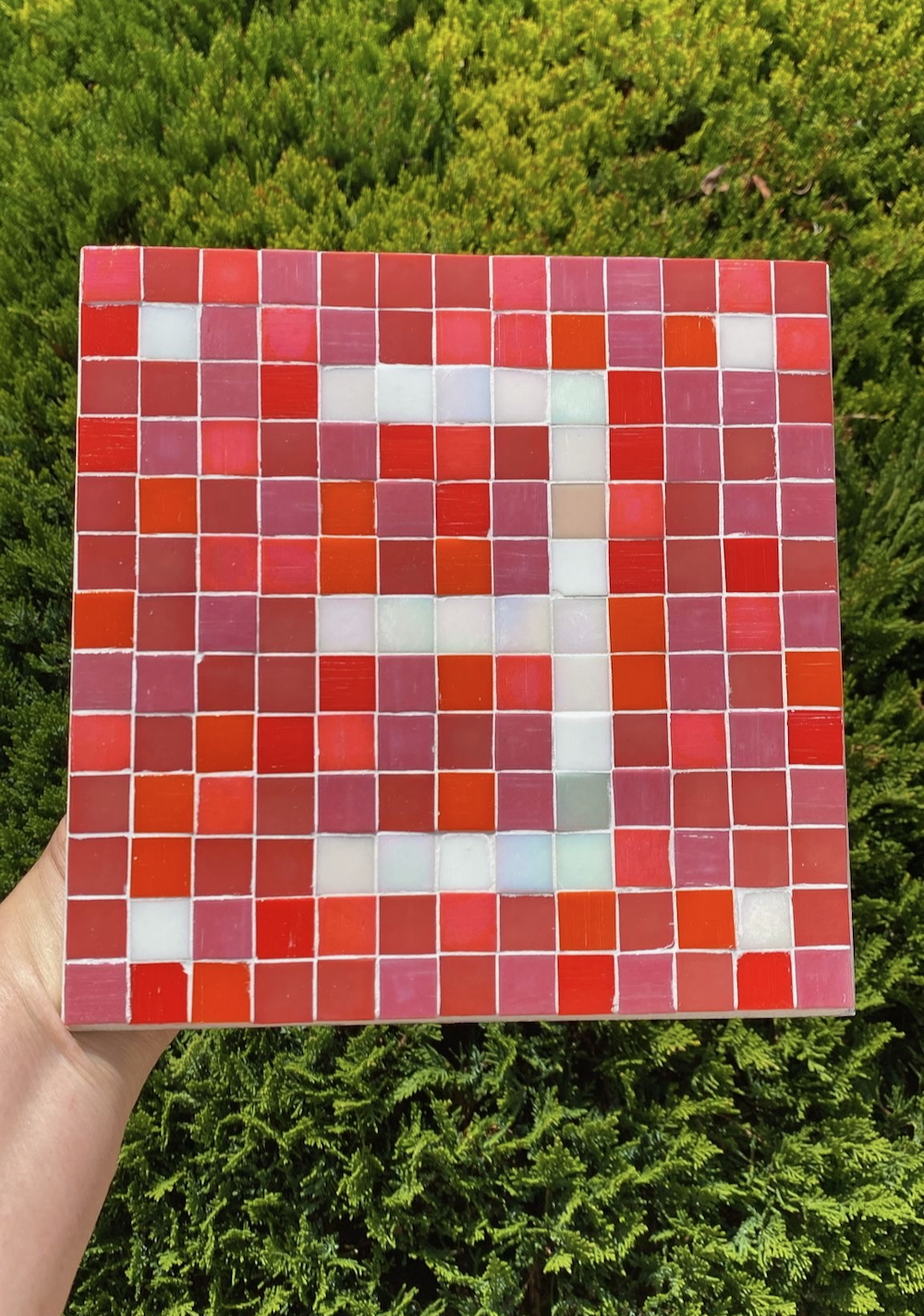 Plaque de maison 3 blanc/orange