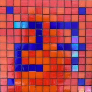 Plaque de maison 27 bleu/rouge|791||